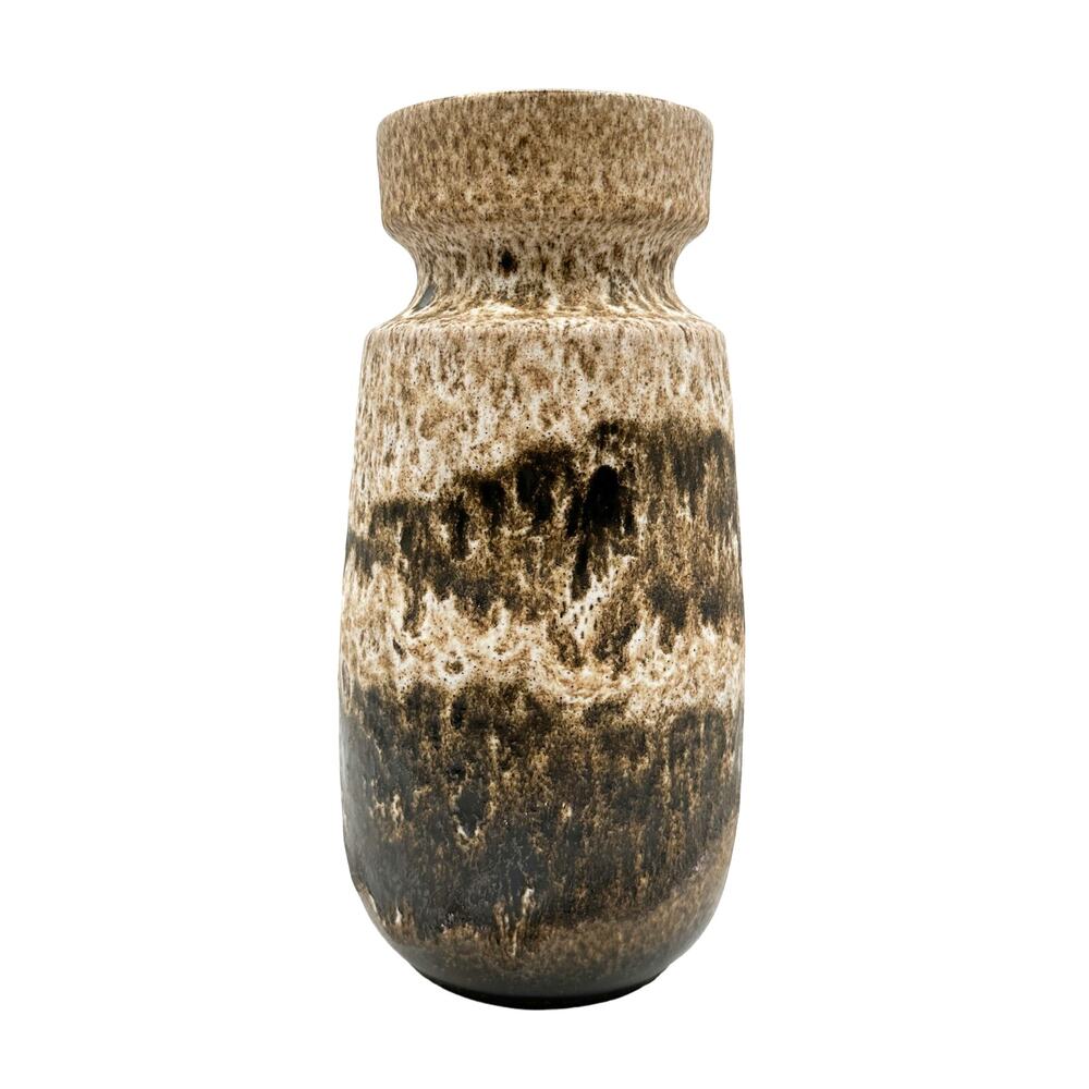 Scheurich Keramik MCM Vase 1960s West German Ceramic Fat Lava Glaze 242-22